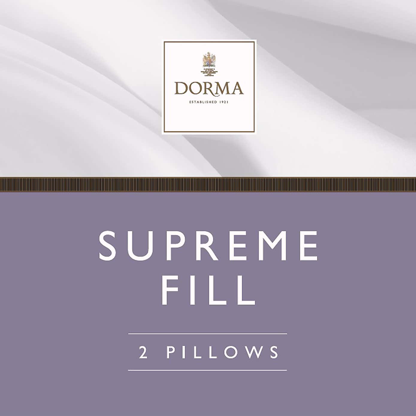 Dorma Supreme Fill Medium-Support Pillow Pair