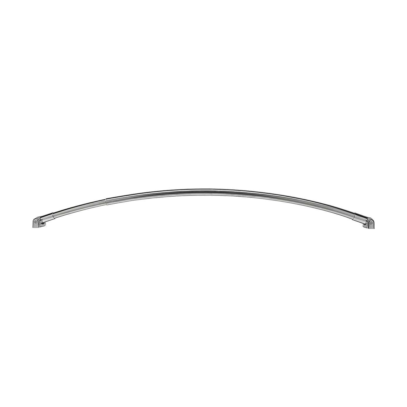 Premium Extendable Curved Stainless Steel Shower Rail