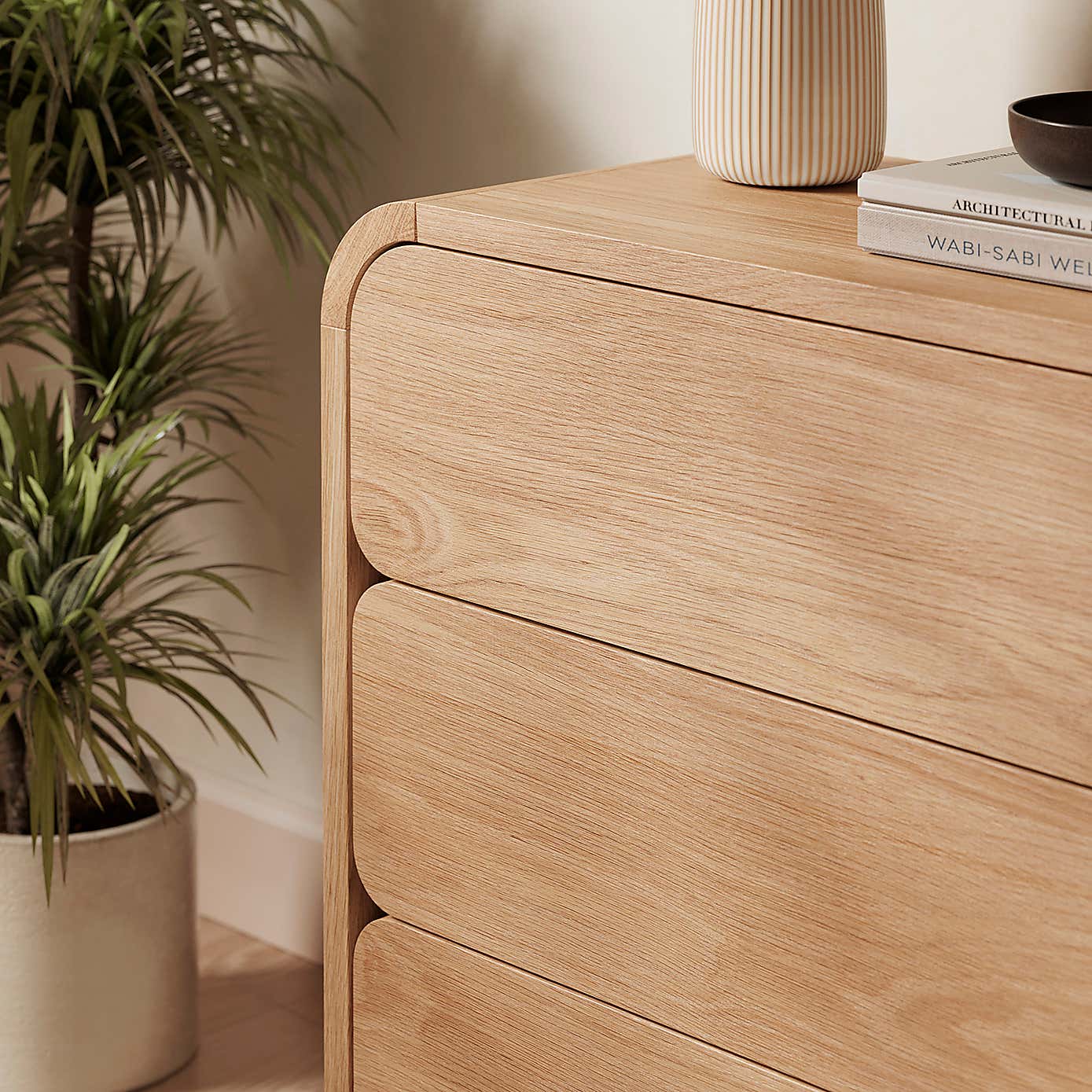 Bennett 3 Drawer Chest, Light Oak