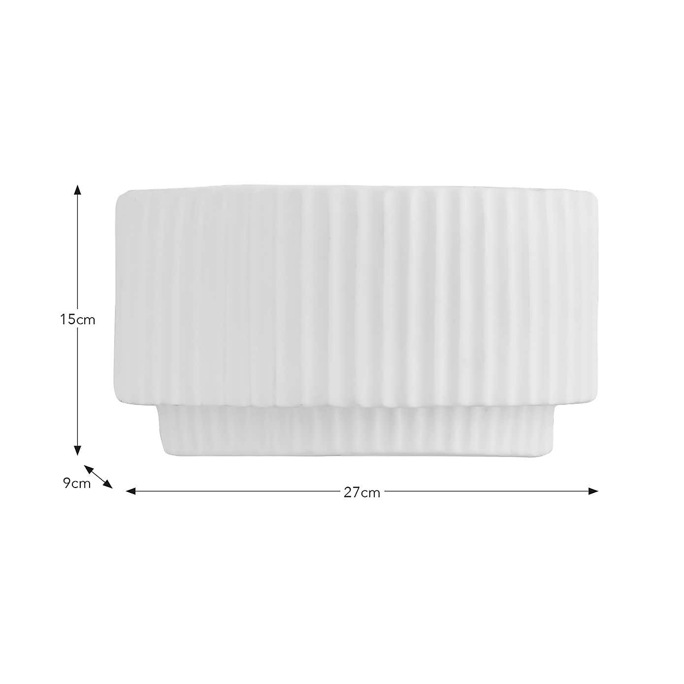 Aivon Ribbed Dimmable Wall Light