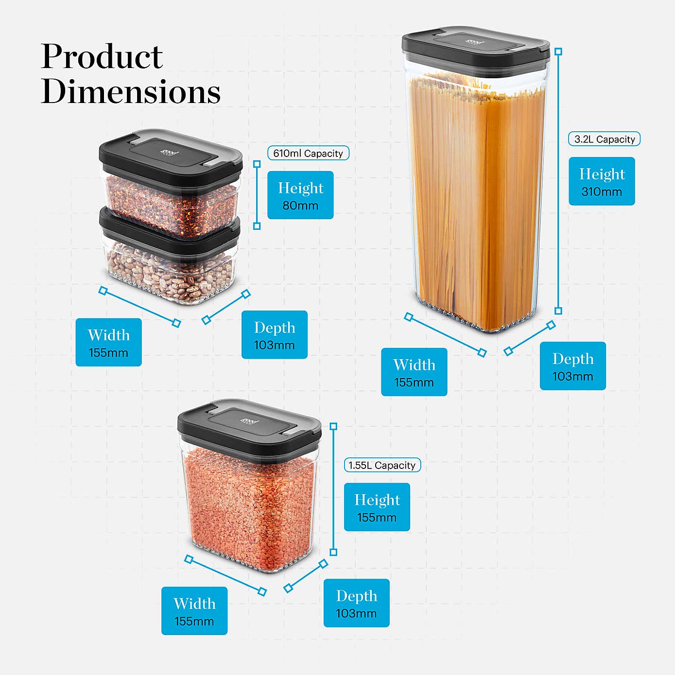 Good Food 4 Piece Food Storage Set