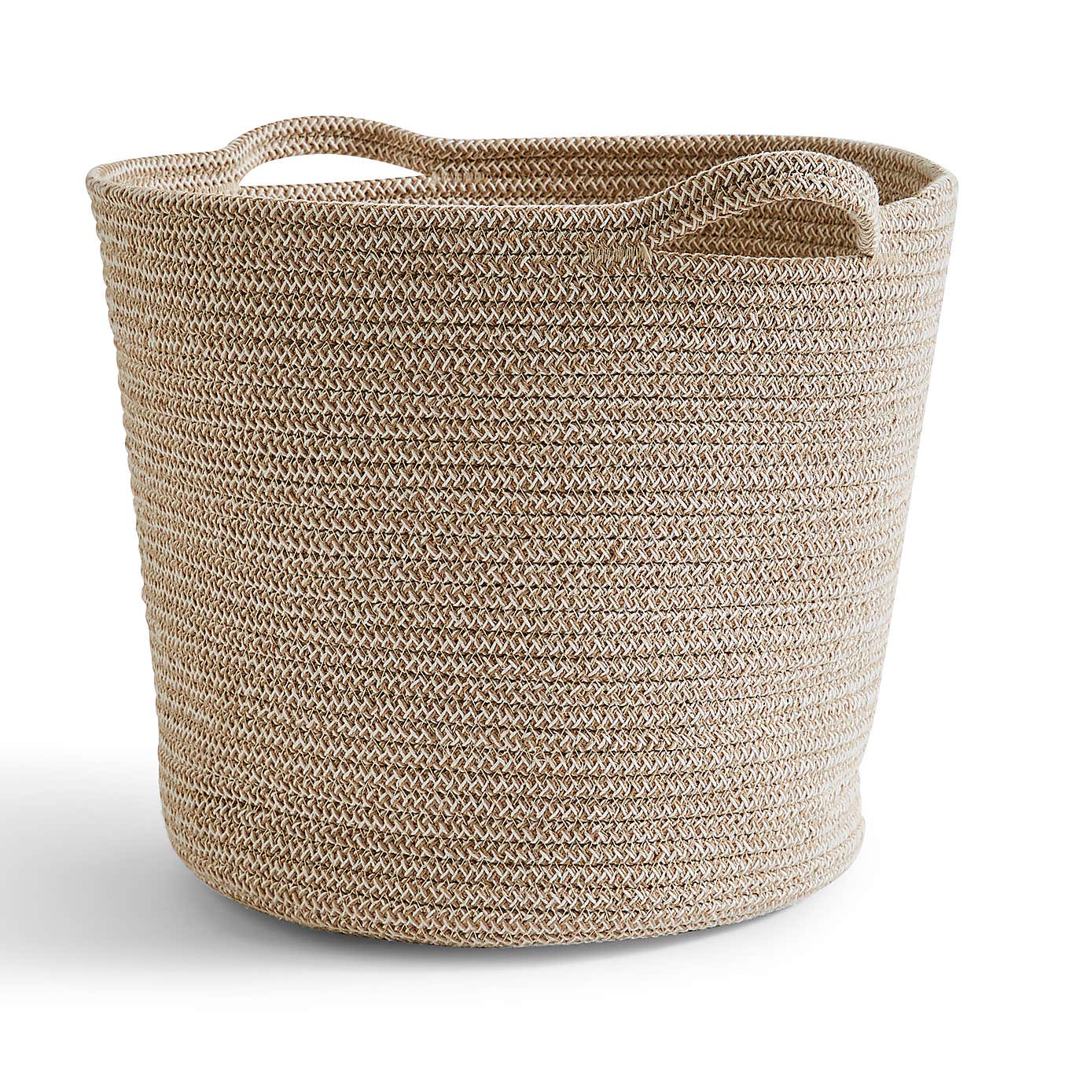 Jupiter Large Woven Fabric Basket with Handles