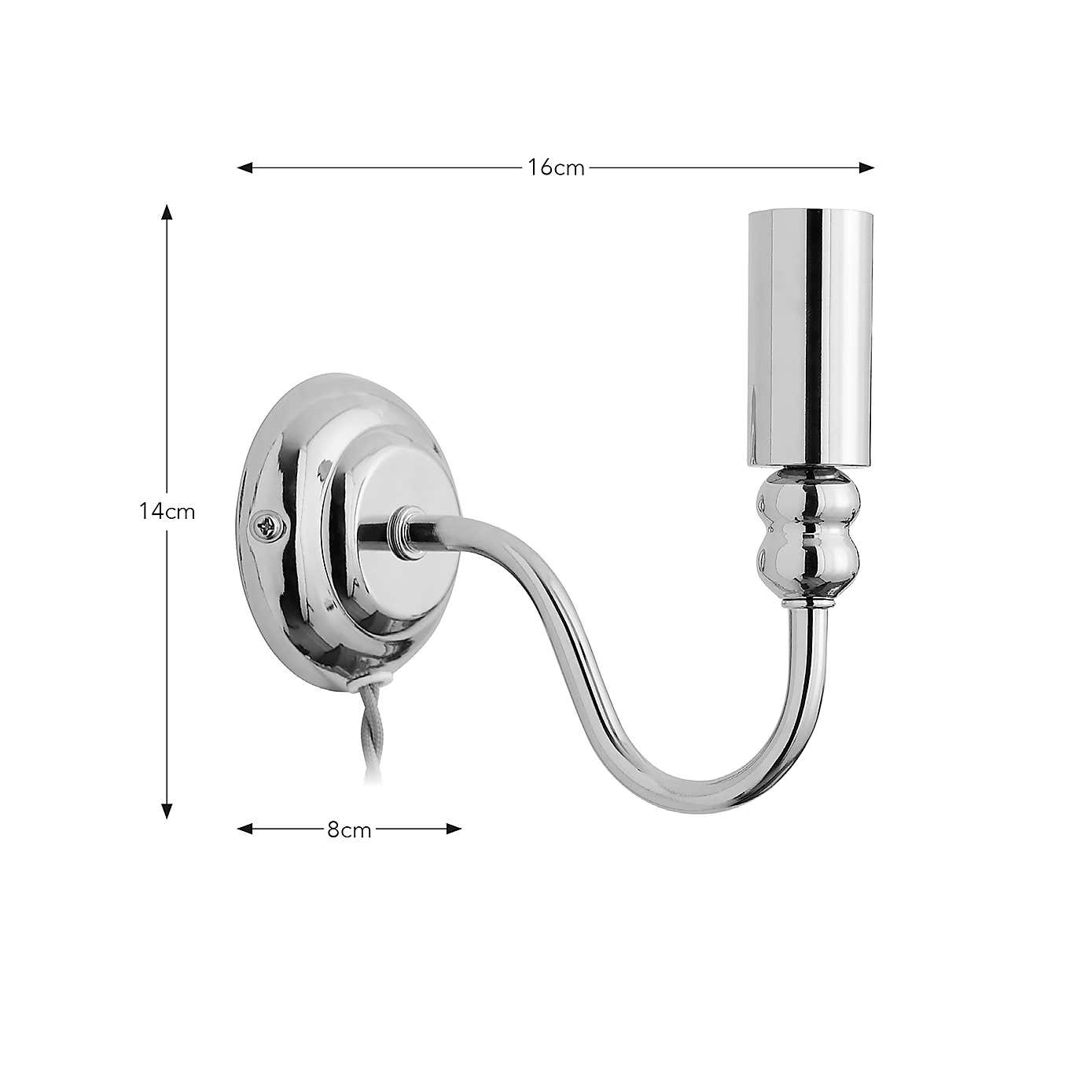 Pride and Joy Easy Fit Plug In Wall Light