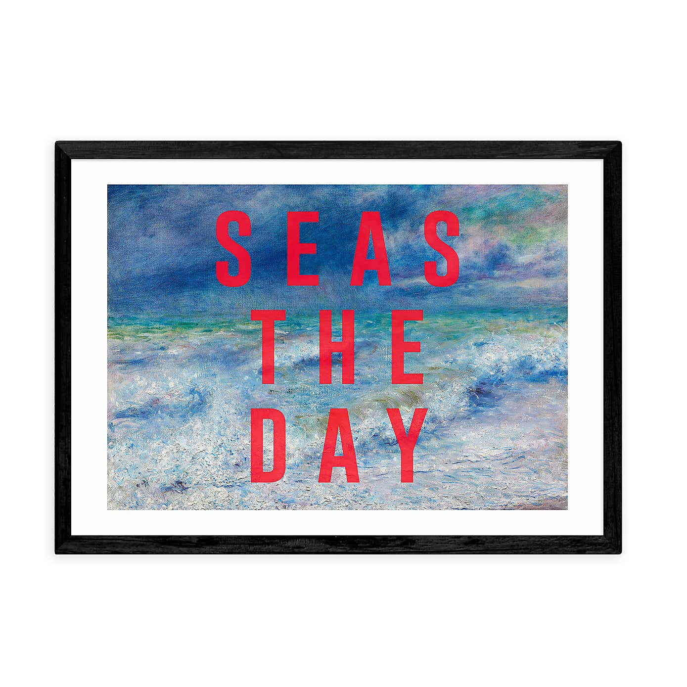 East End Prints Seas The Day Framed Print