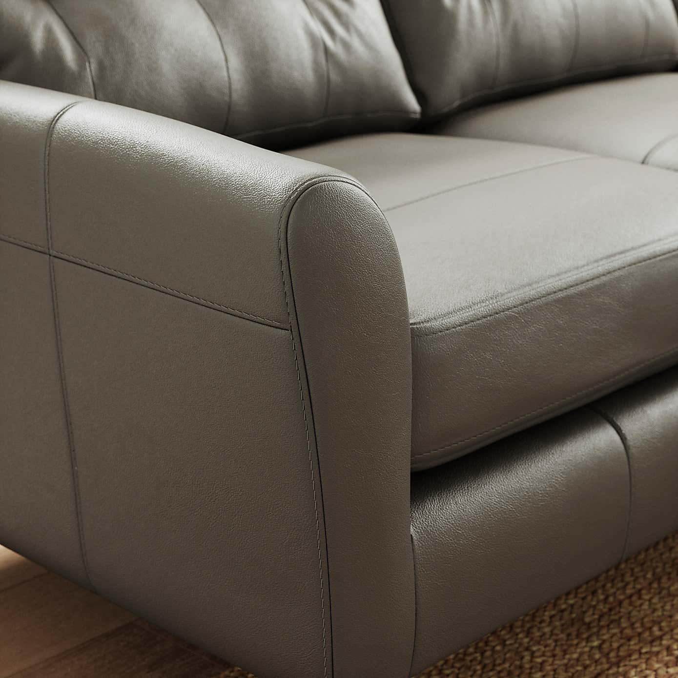 Sven Classic Leather Large Corner Chaise Sofa