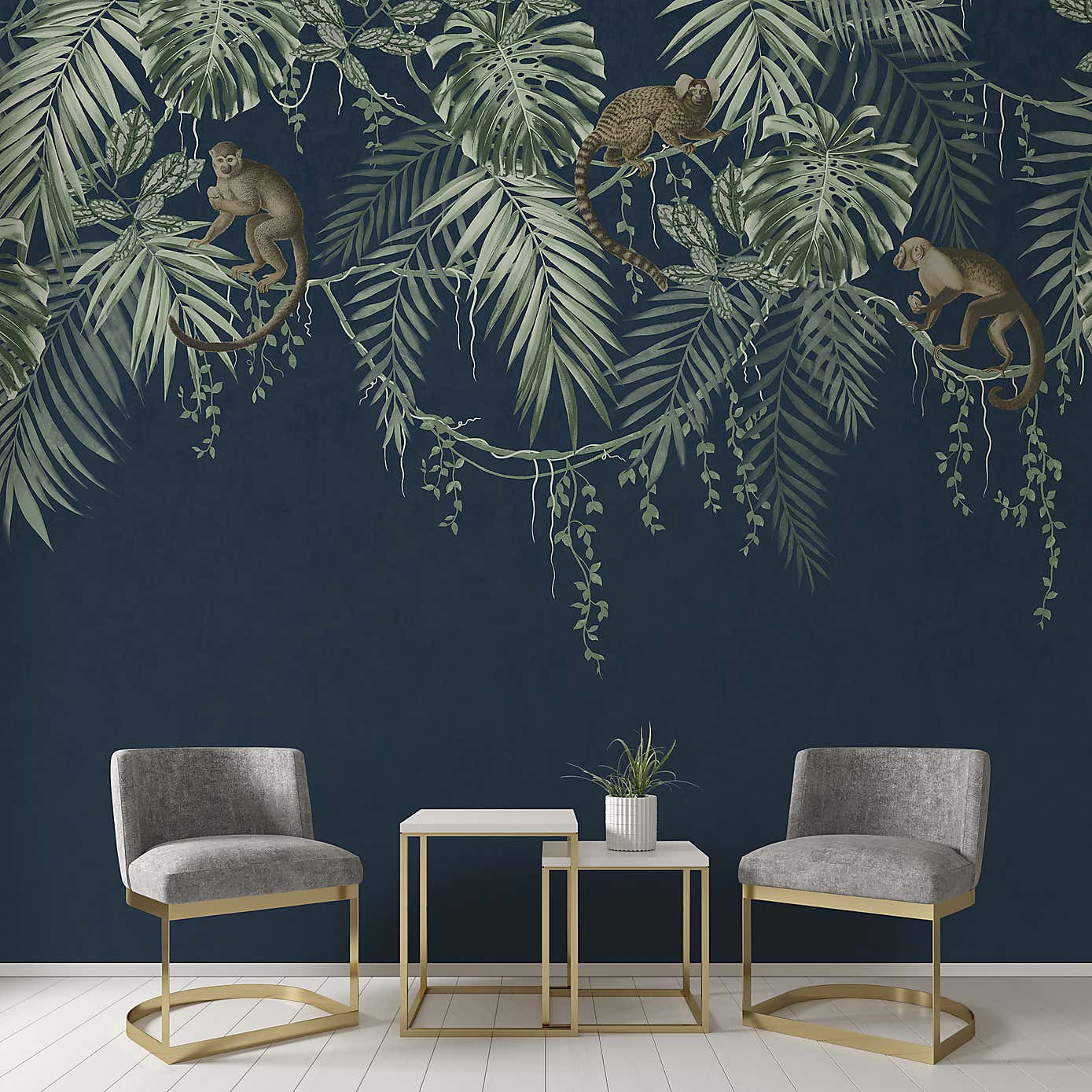 Monkey Vines Wall Mural