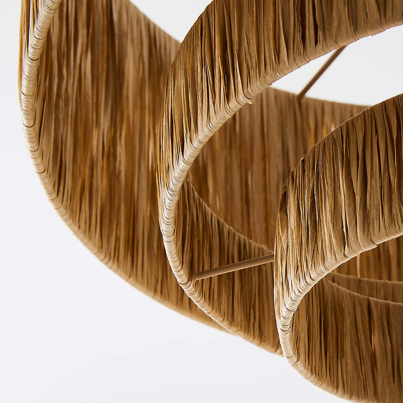 Ruolan Raffia 3 Tier Pendant Shade Shade