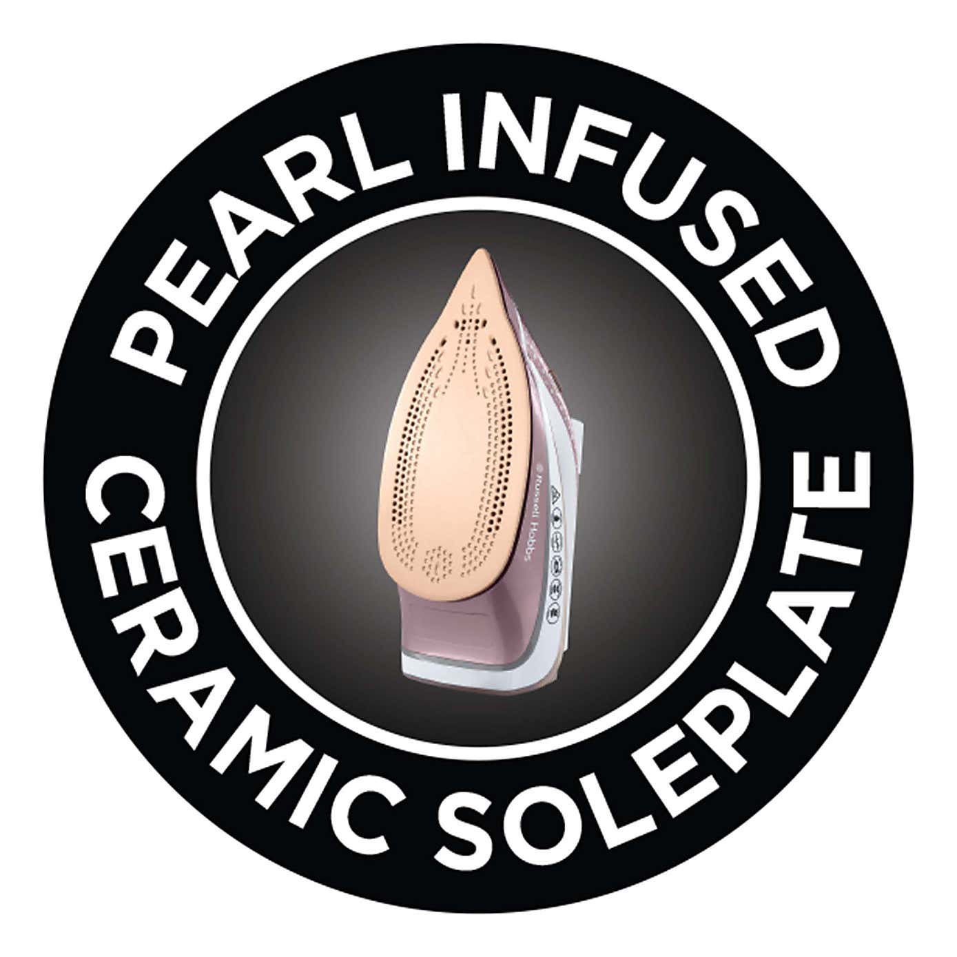 Russell Hobbs Pearl Glide Rose Iron