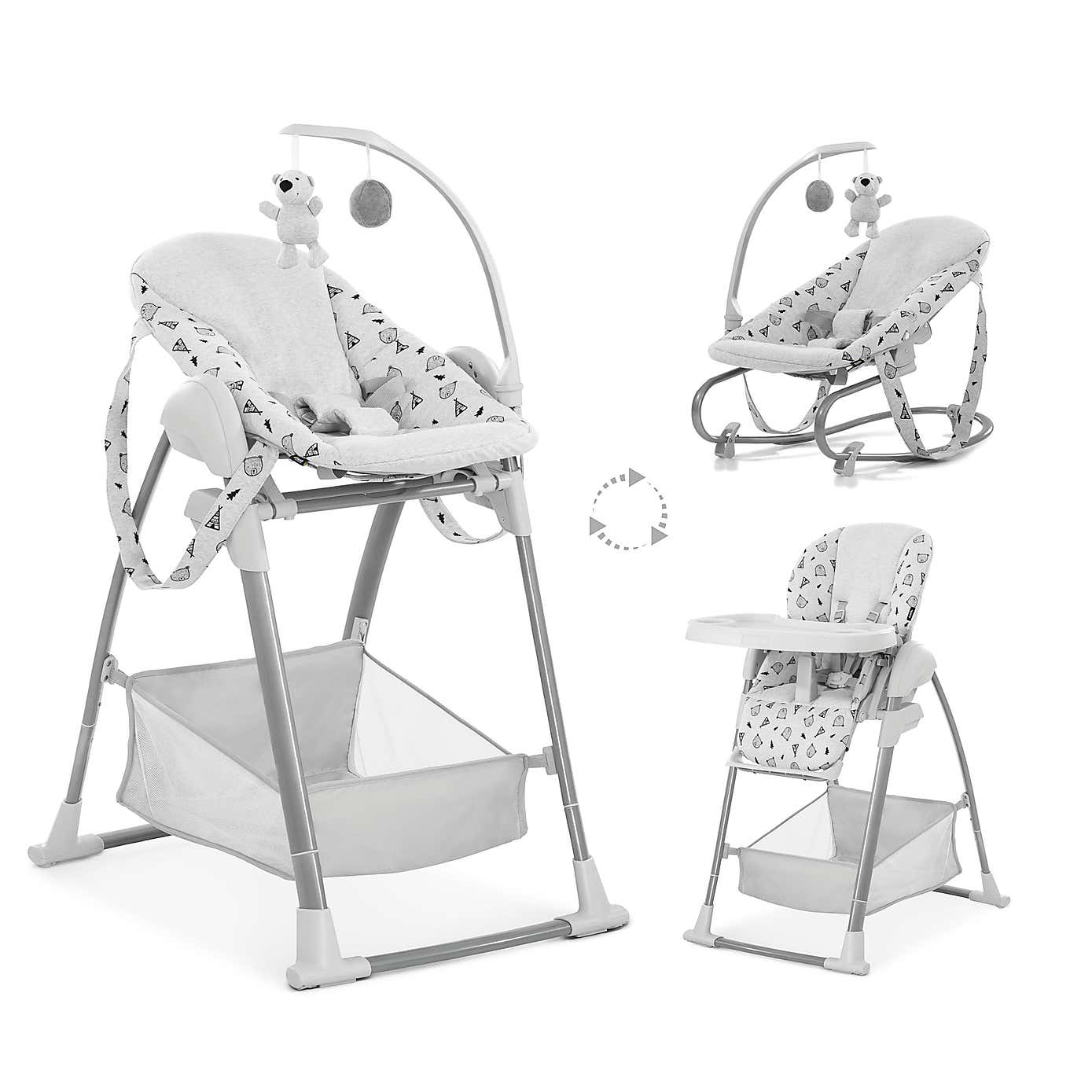 Hauck Sit 'n Relax 3 in 1 Highchair, Nordic Grey