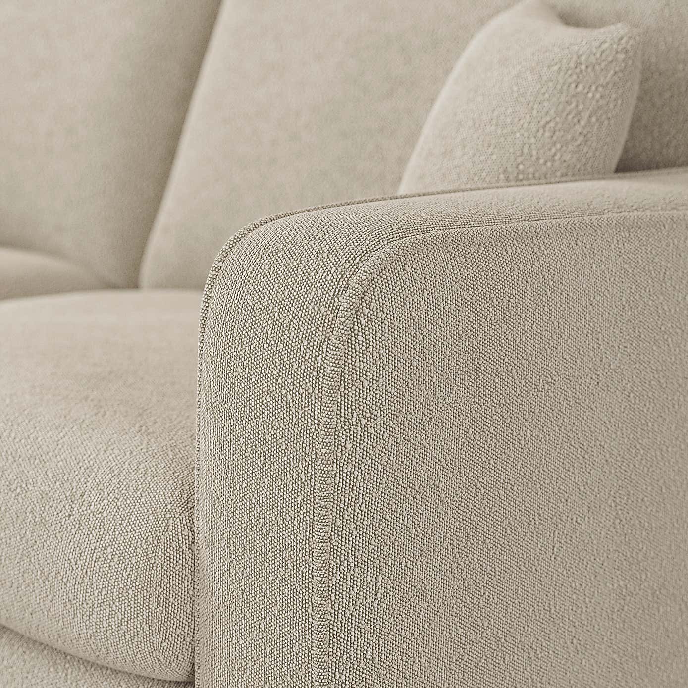 Carson Tonal Boucle 3 Seater Sofa