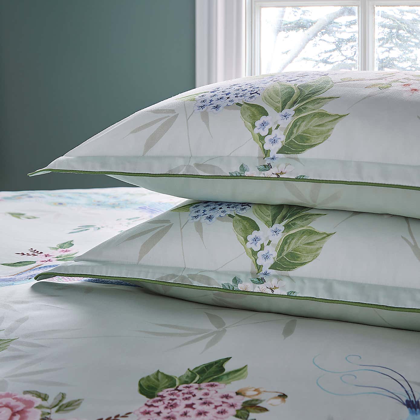 Dorma Love Bird Oxford Pillowcase Pair