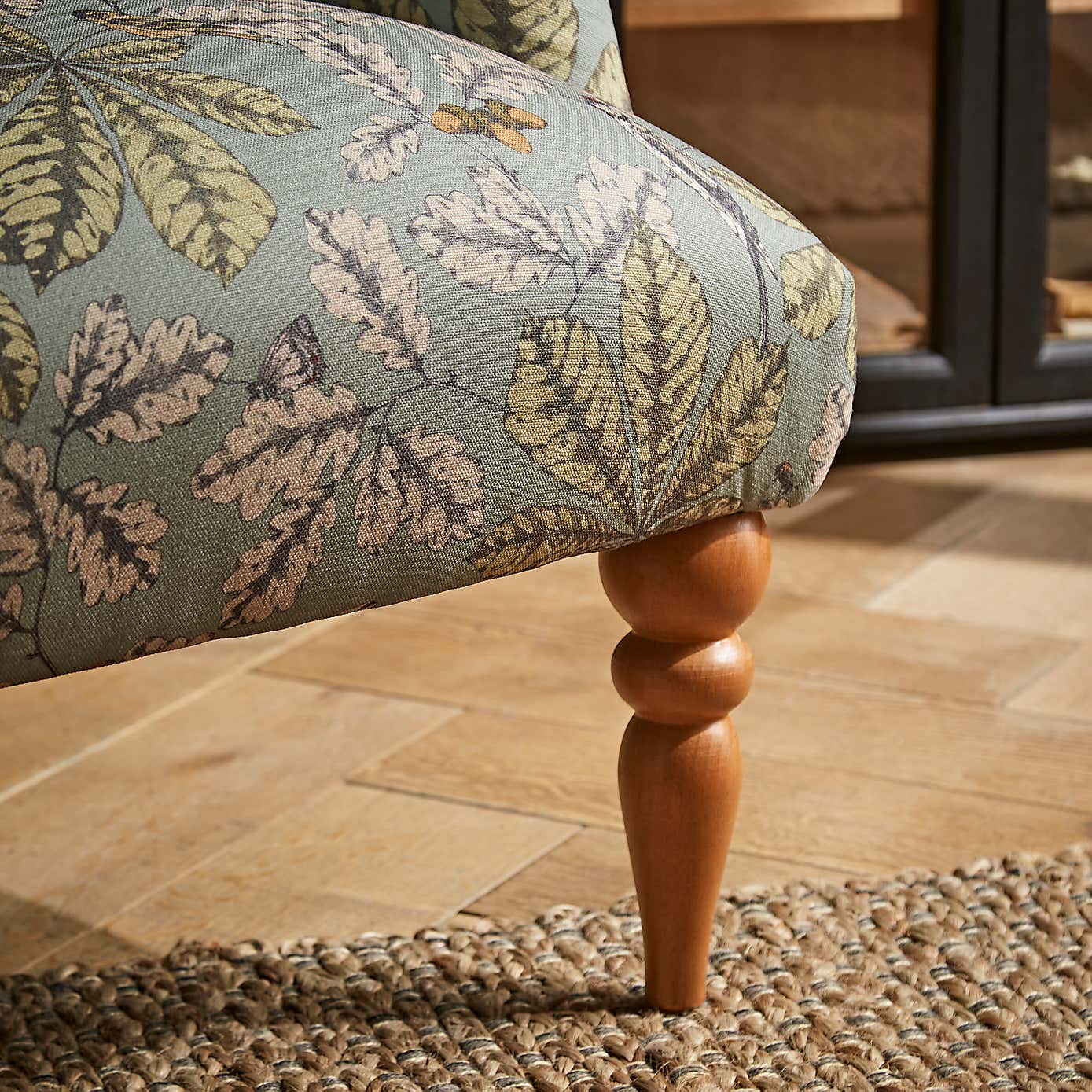 Bibury Button Back Chair Arboretum Print