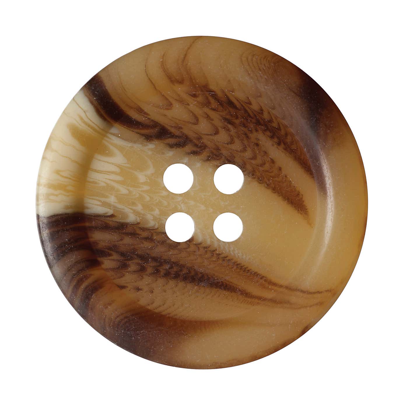 Round Rimmed Marbled Buttons 27.5mm Pack of 2