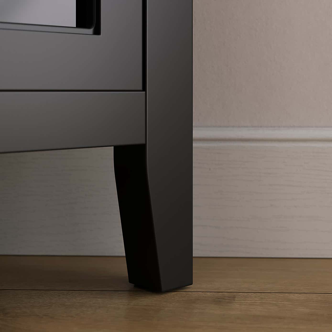 Lynton Glazed Glass Corner Cabinet