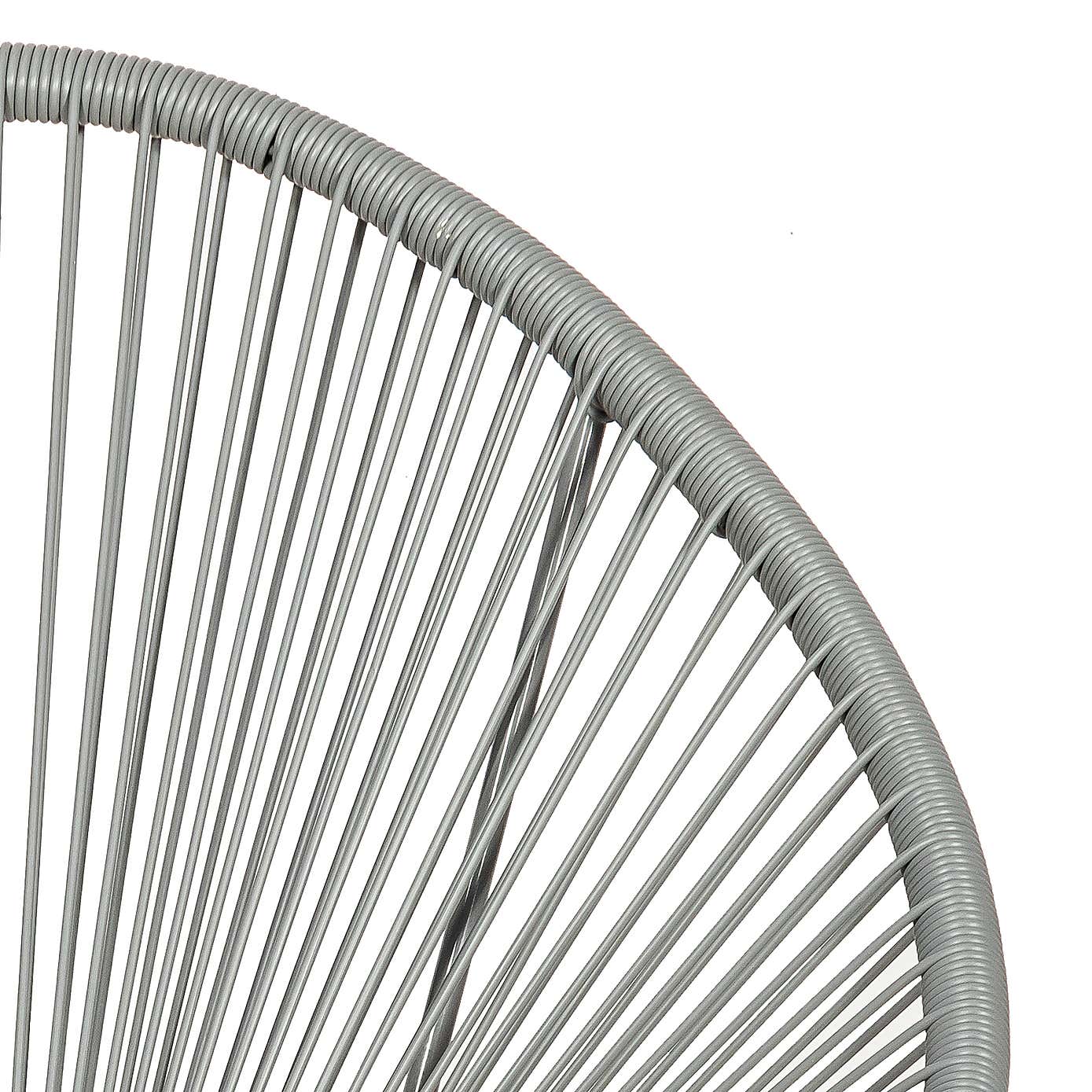 Monaco Grey Egg Chair Set