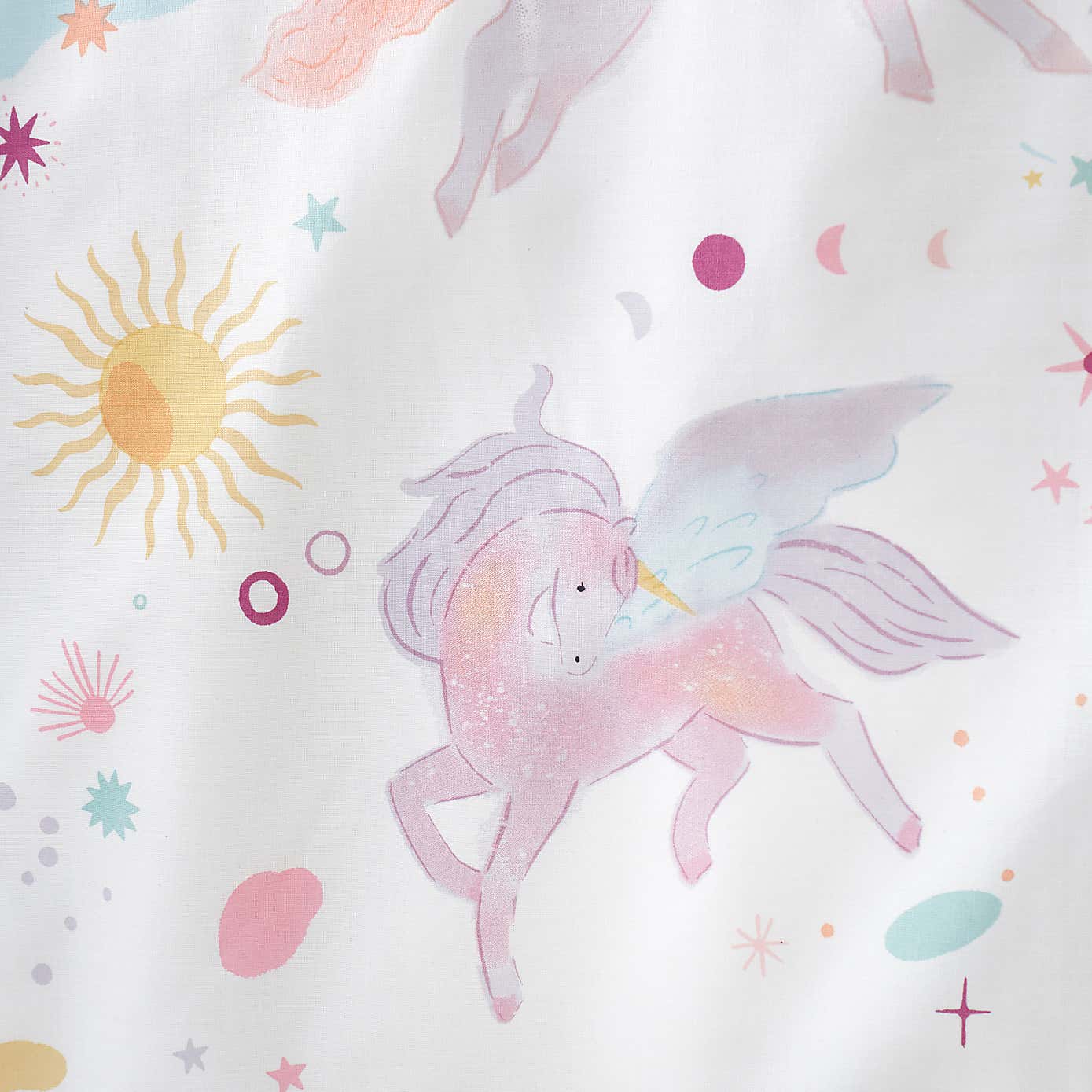Celestial Unicorn Reversible Polycotton Duvet Cover & Pillowcase Set