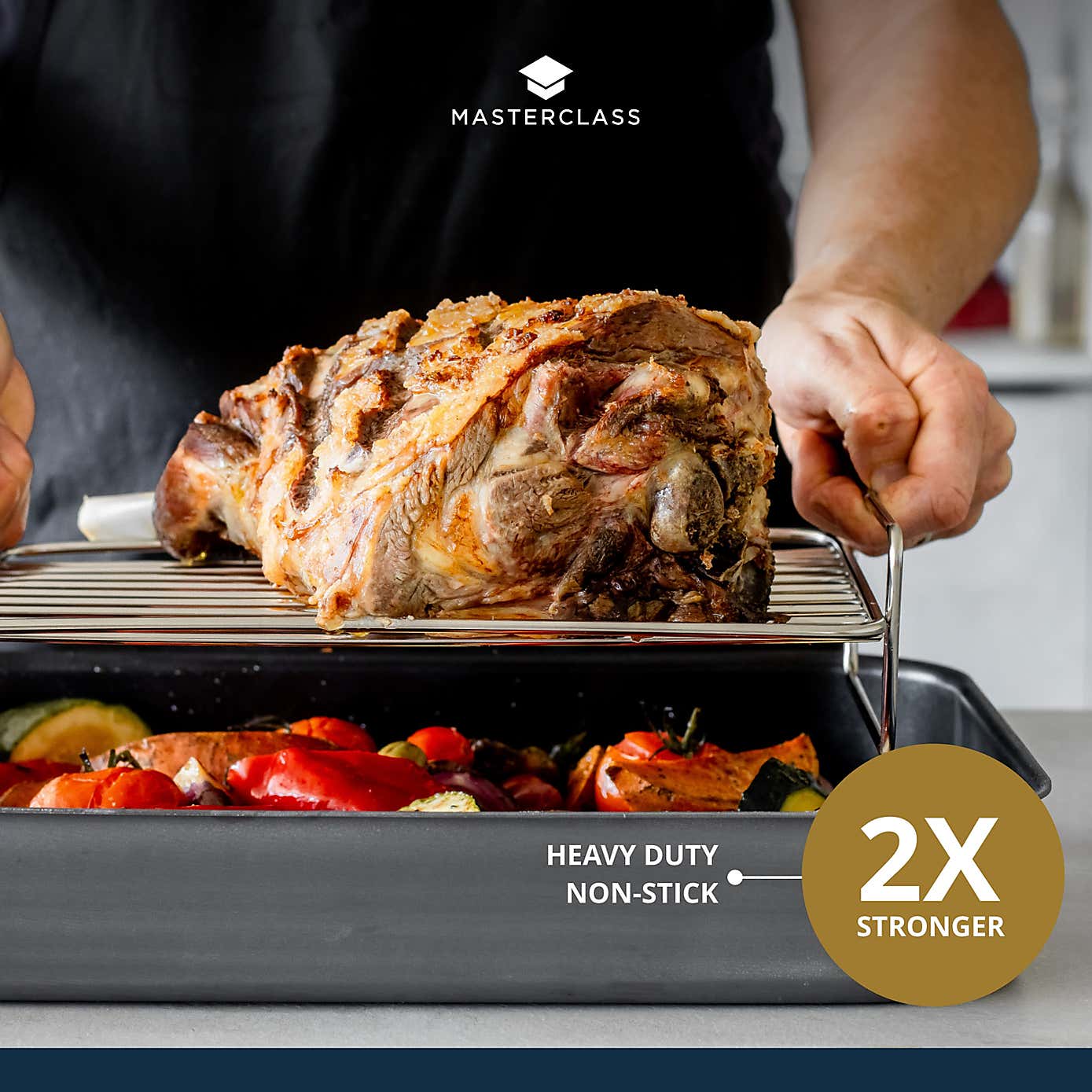 MasterClass Professional Non Stick Roasting Pan 42cm
