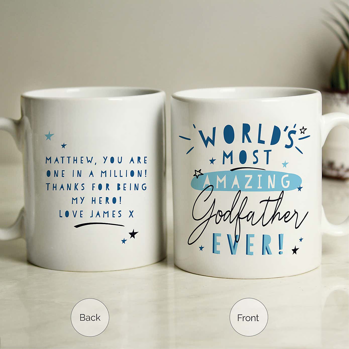 Personalised Worlds Most Amazing Godfather Mug