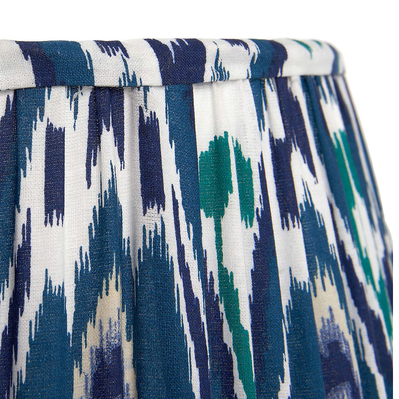 Izara Ikat Patterned Gathered Tapered Shade