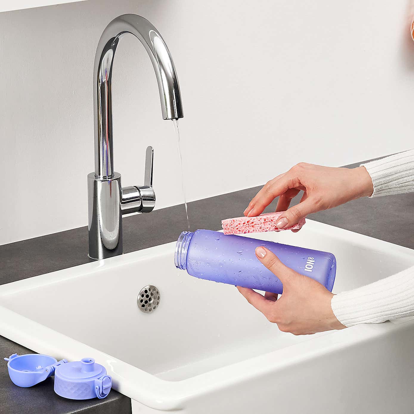 Ion8 Leak Proof Slim Water Bottle, 500ml