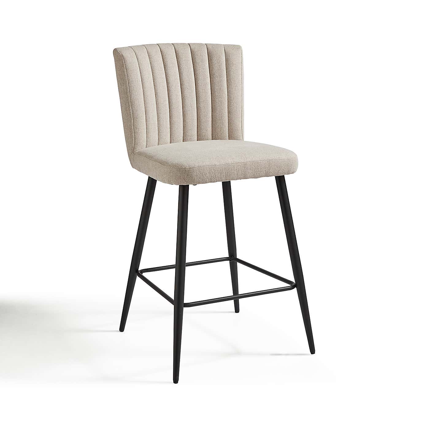 Taylor Counter Height Bar Stool, Natural Fabric