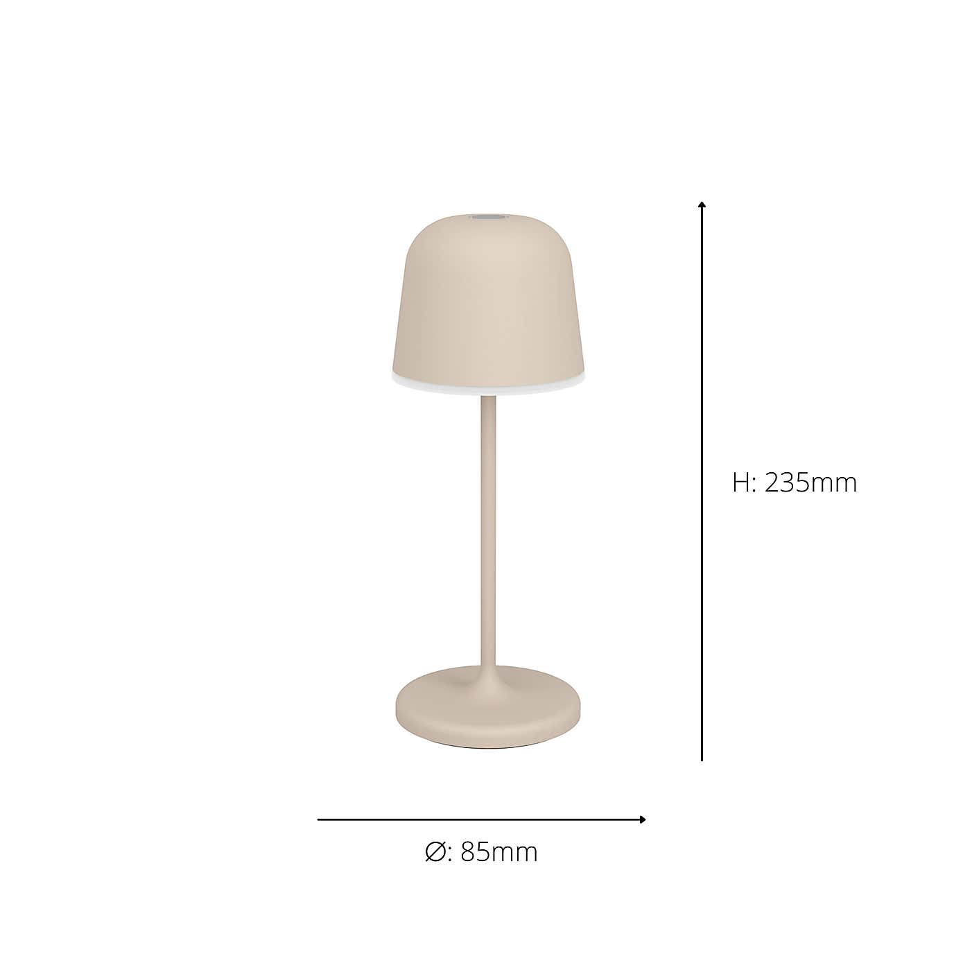 EGLO Mannera Touch Dimmable LED Outdoor Table Lamp