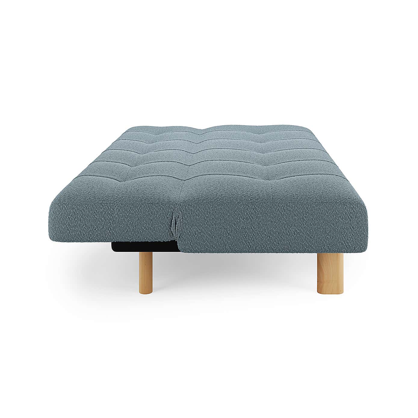 Lottie Boucle Two Tone Clic Clac Double Sofa Bed