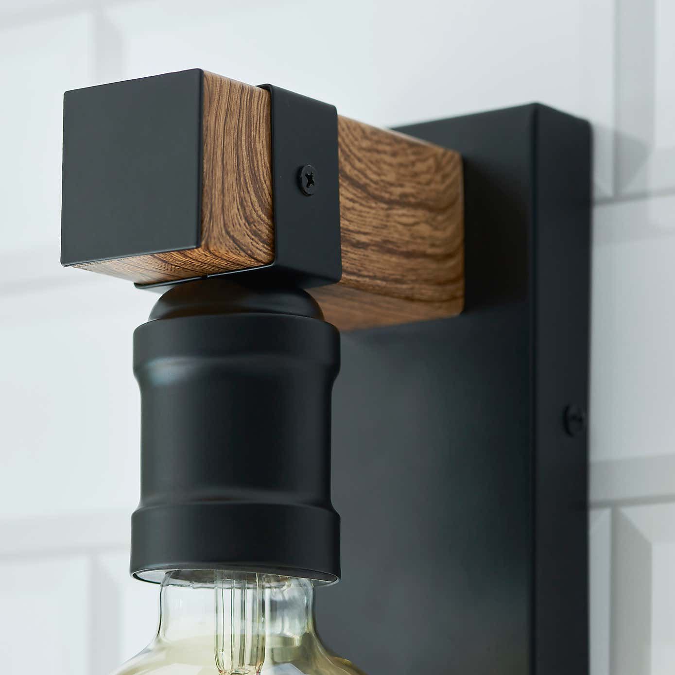 Fulton Industrial Dimmable Bathroom Wall Light