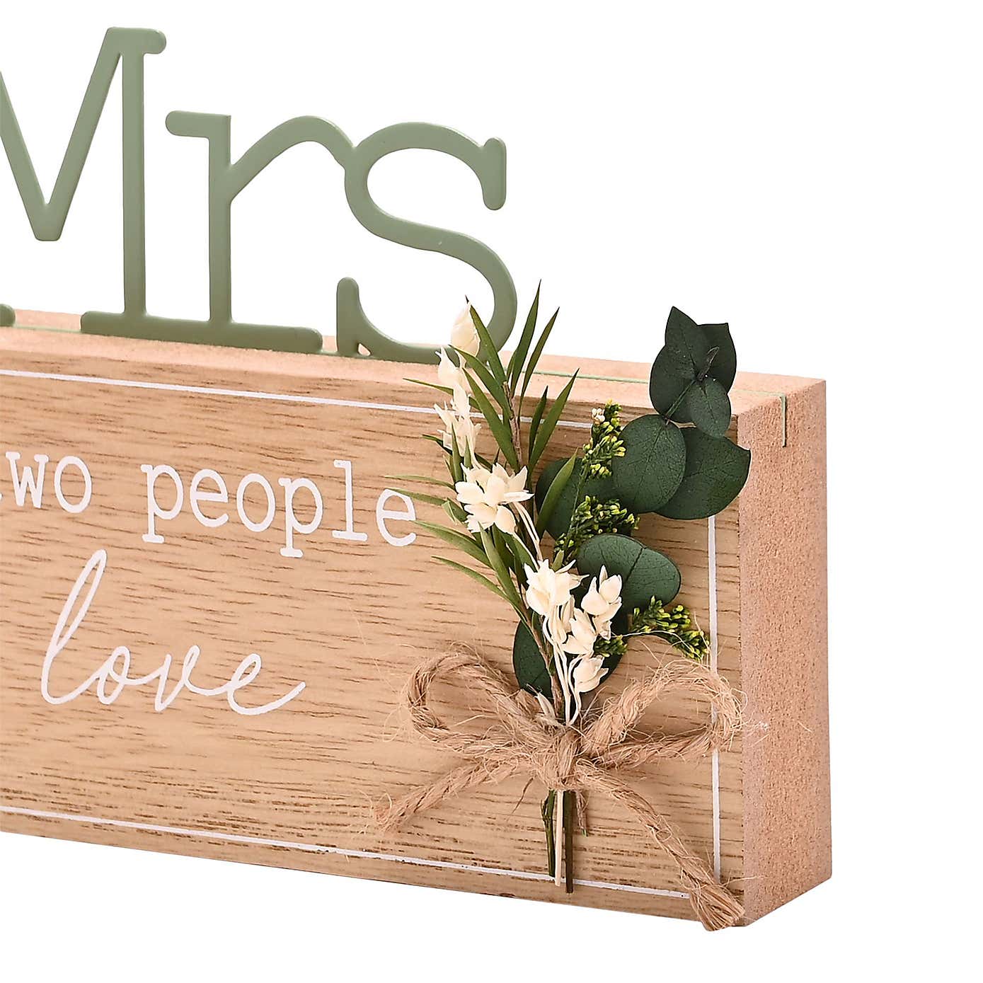 Love Story Mr and Mrs Fell In Love Plaque