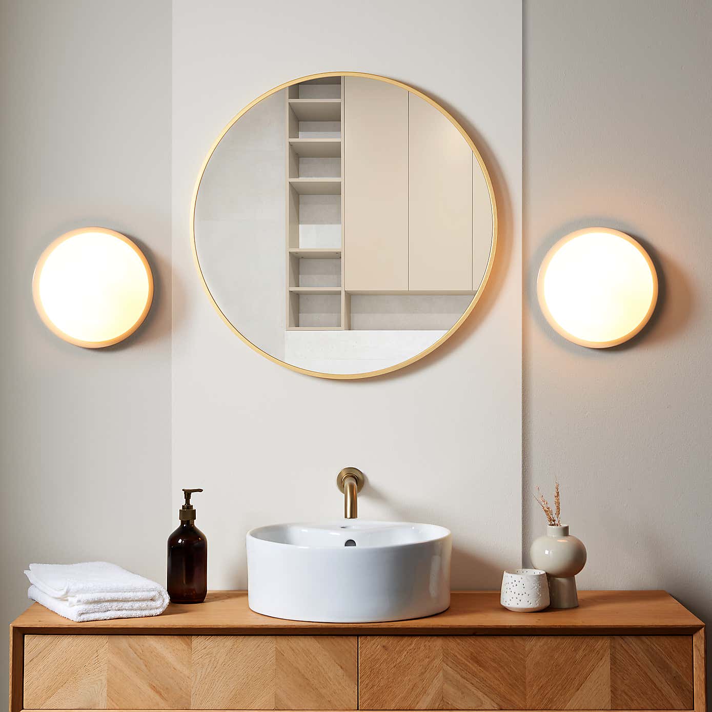 Lotto Bathroom Flush Ceiling Fitting