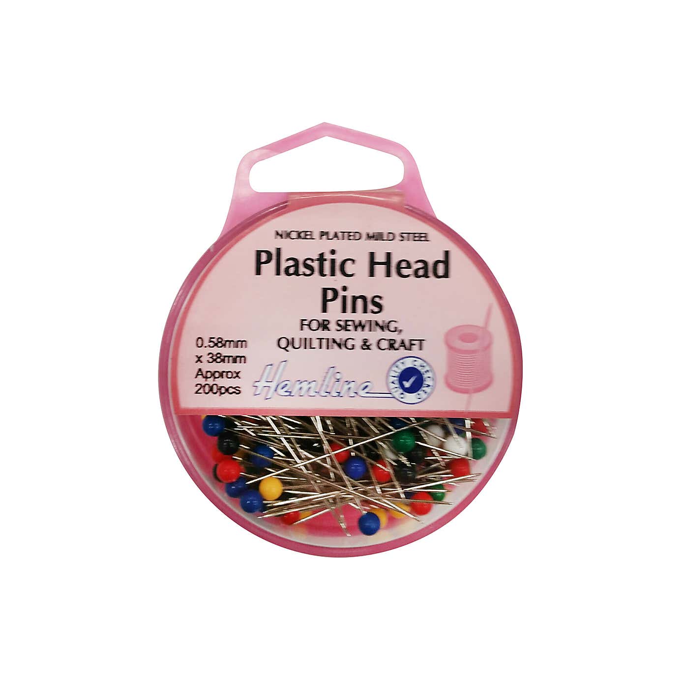 Hemline Eco Plastic Head Pins