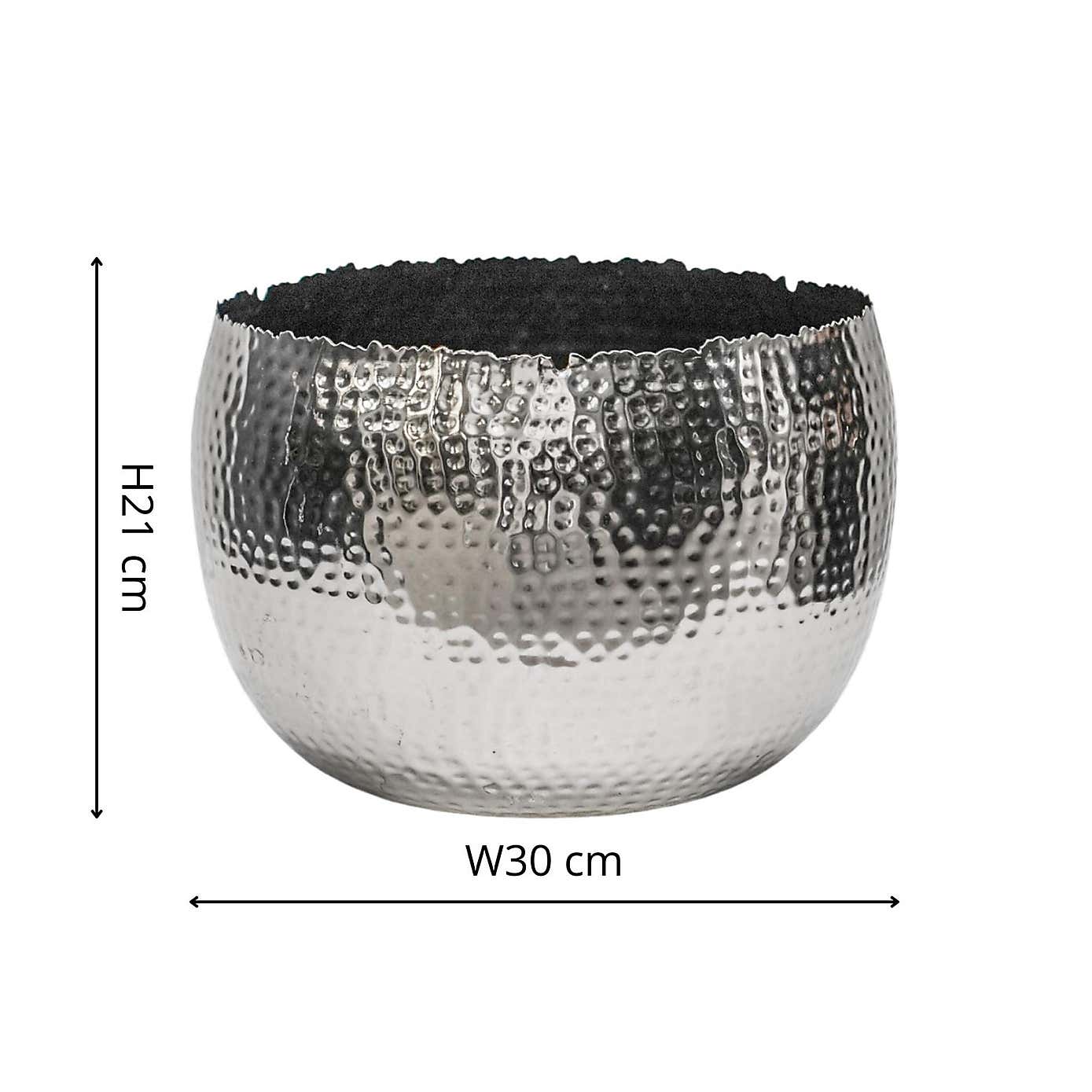 Hammered Bowl Plant Pot
