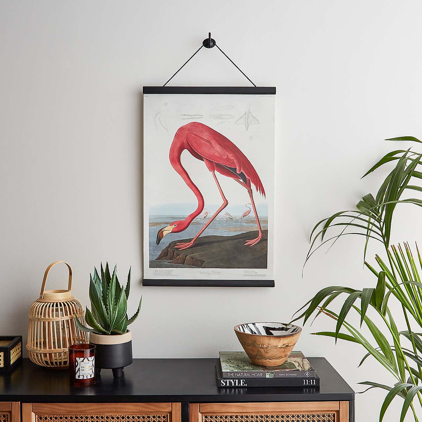 Flamingo Hanging Canvas 63cm x 43cm
