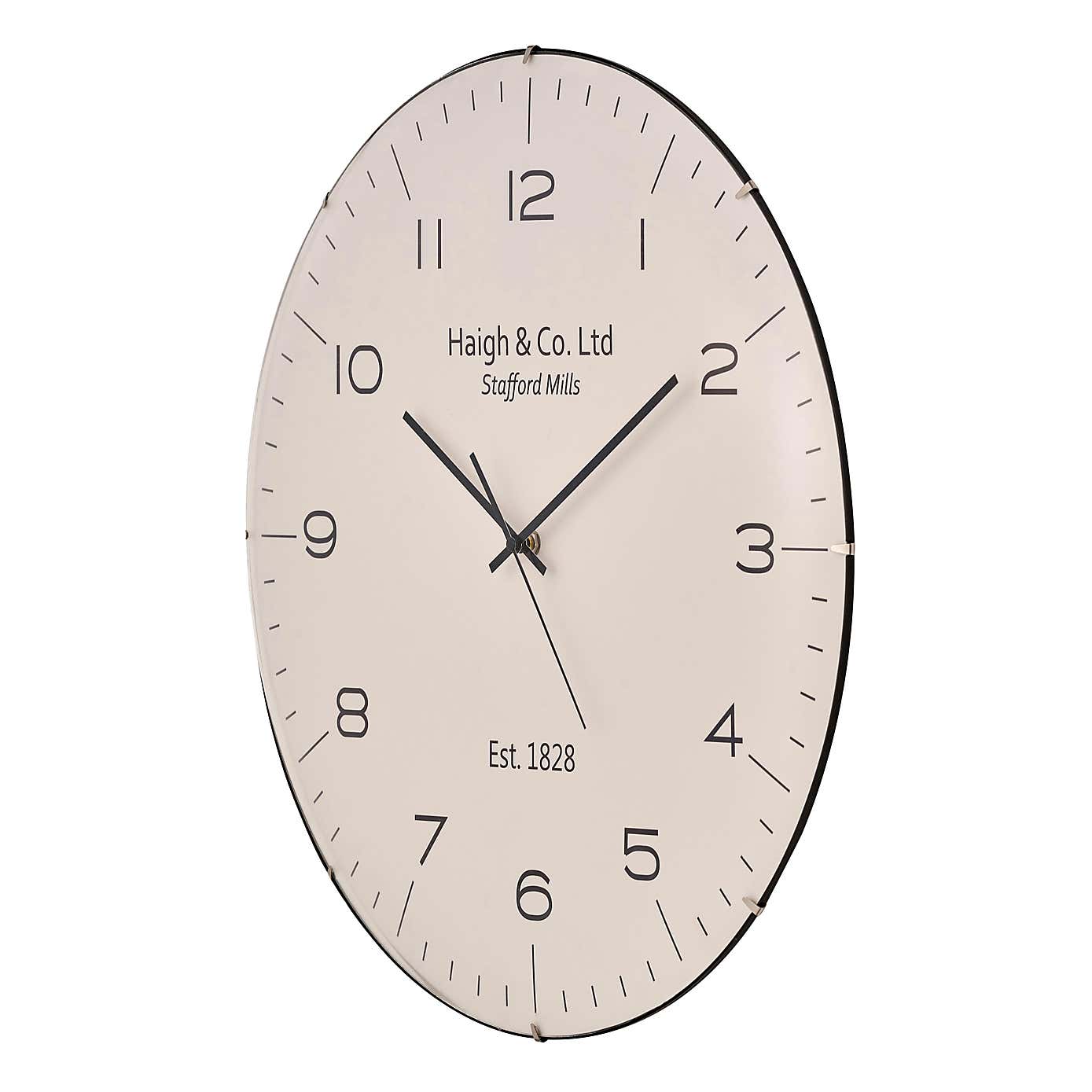 Dome Glass Wall Clock