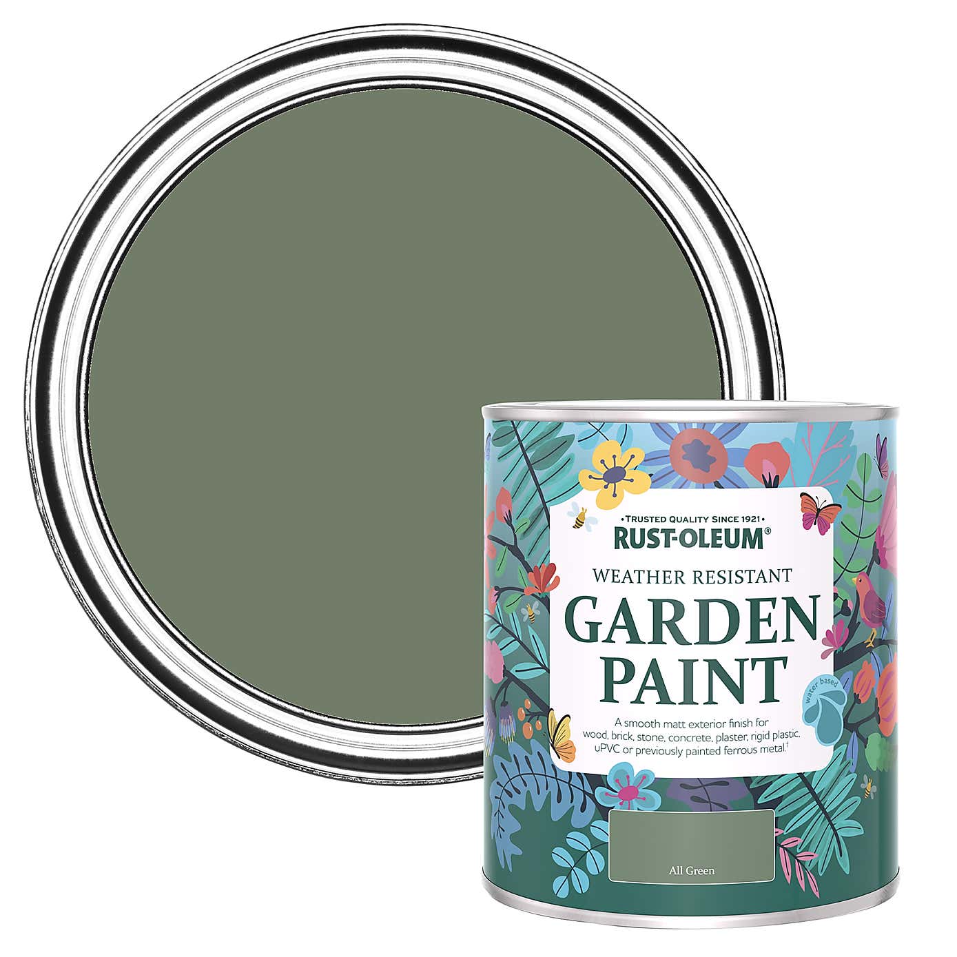 Rust-Oleum All Green Matt Outdoor Paint