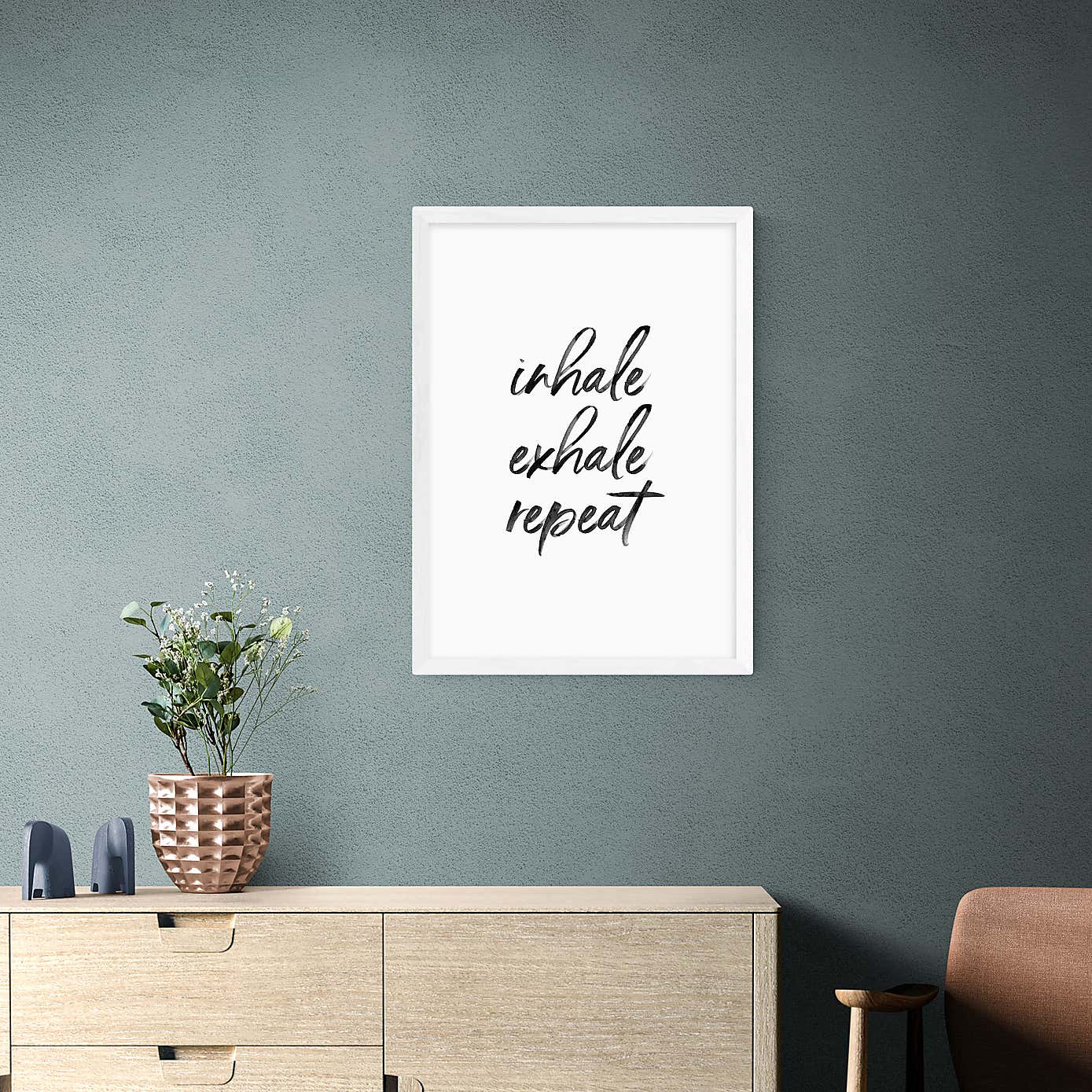 East End Prints Inhale Exhale Repeat Print
