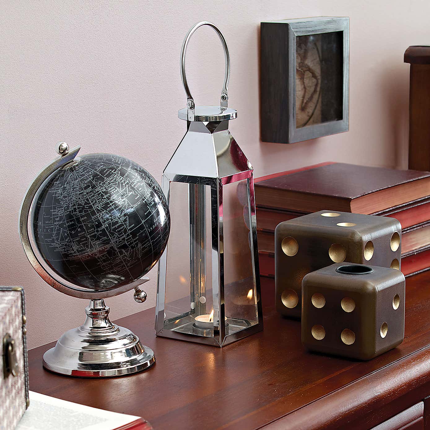 Metal And Glass Lantern