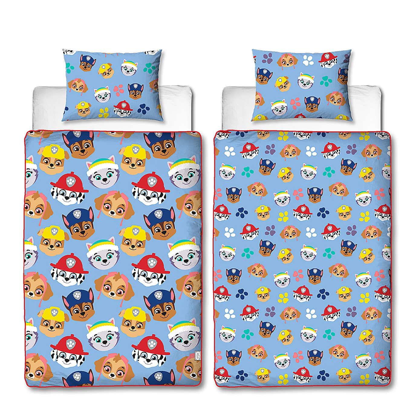 Paw Patrol Bold 10.5 Tog Coverless Duvet and Pillowcase Set