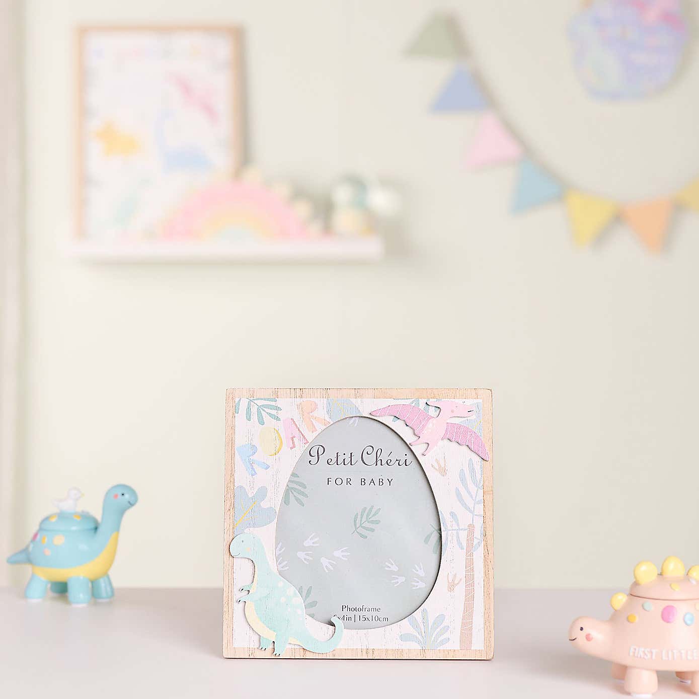 Petit Cheri Dinosaur Egg Multicoloured Photo Frame