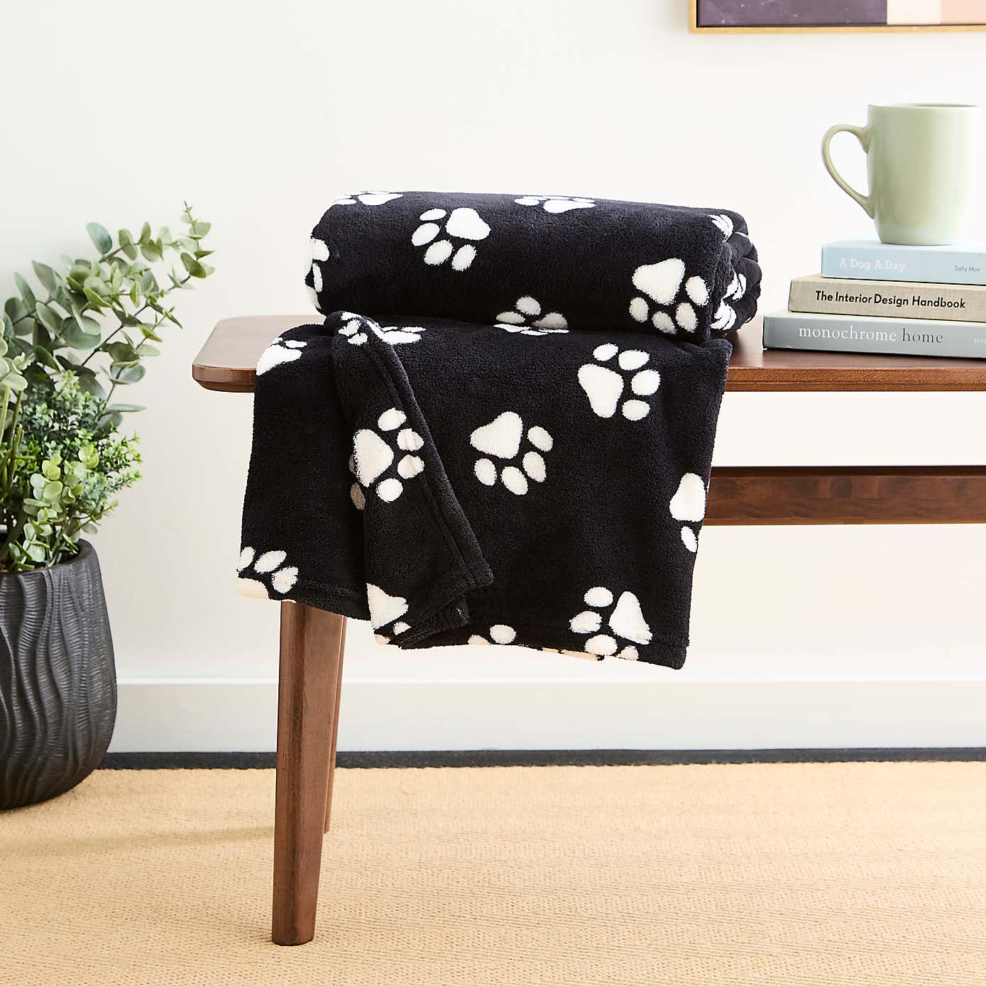 Paw Print Throw 130cm x 170cm
