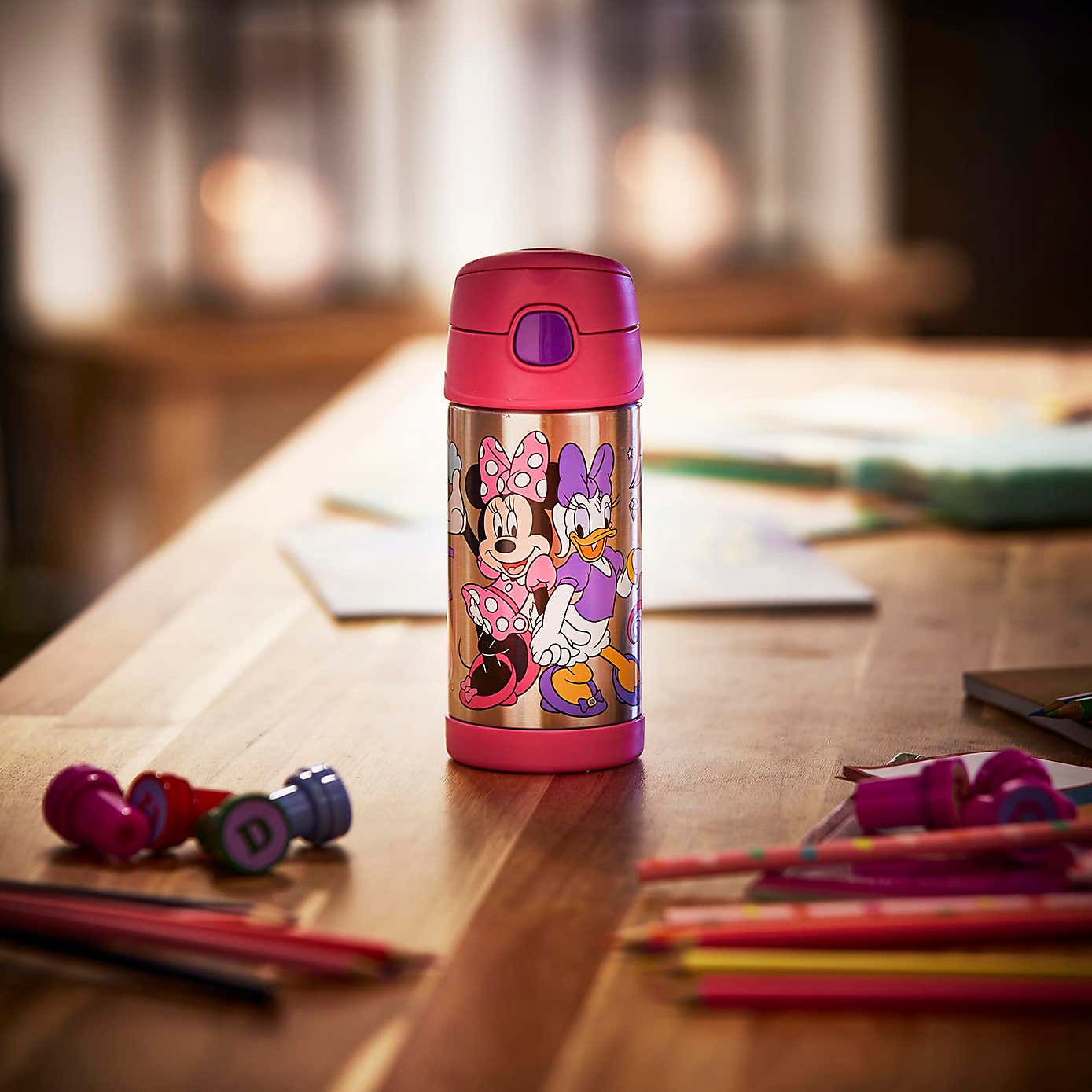 Thermos Funtainer Disney Minnie Mouse Water Bottle, 355ml