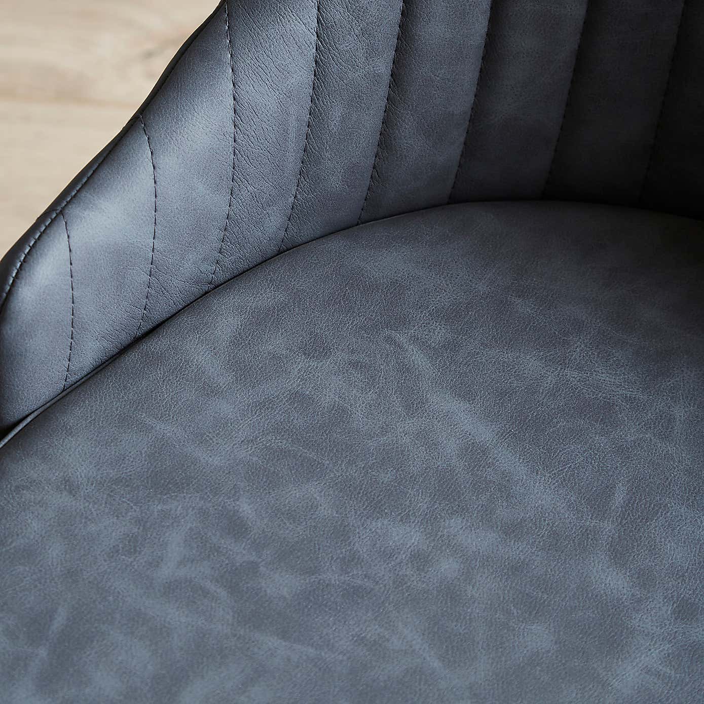 Shea Set of 2 Dining Chairs, Faux Leather