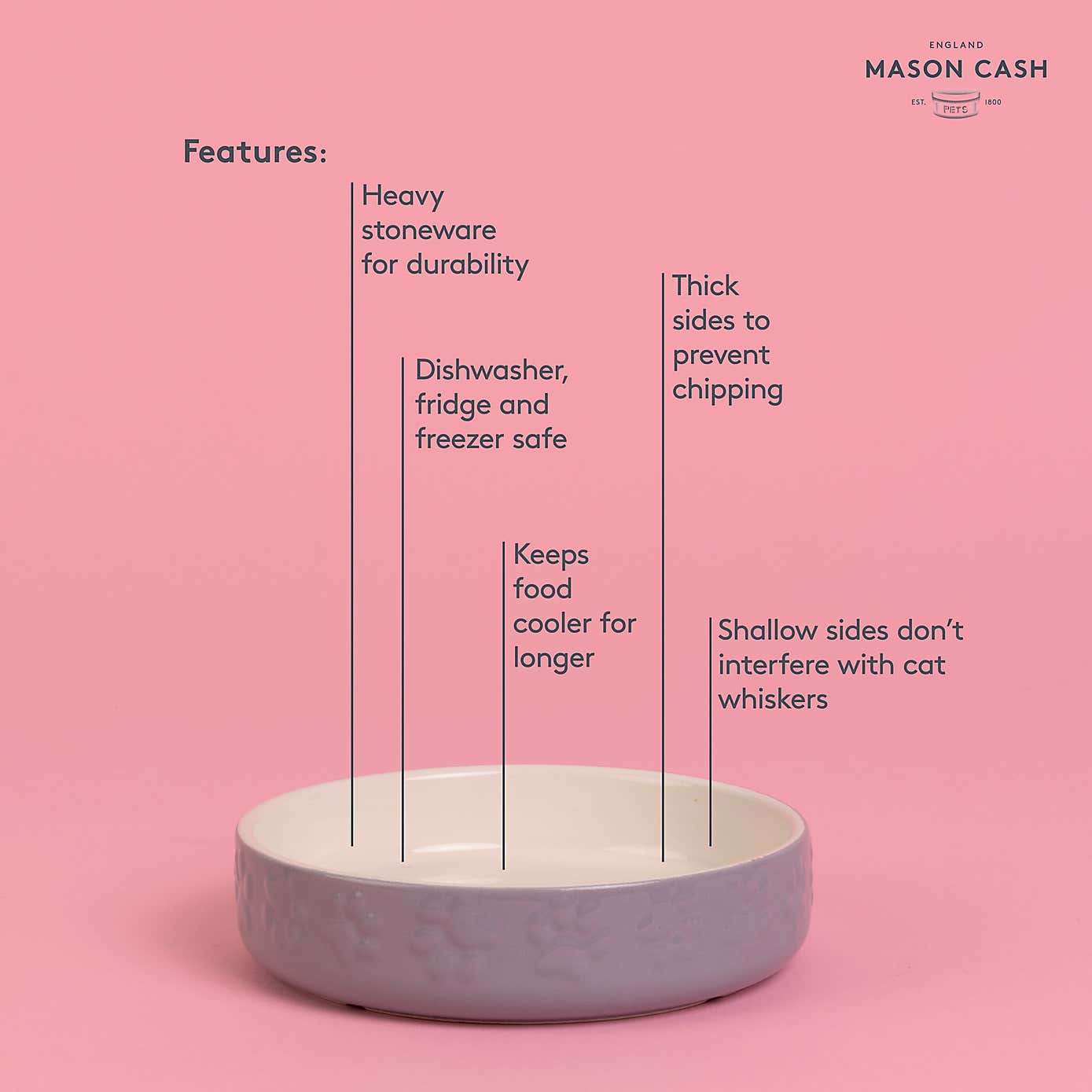 Mason Cash Set of 2 Cat Saucers