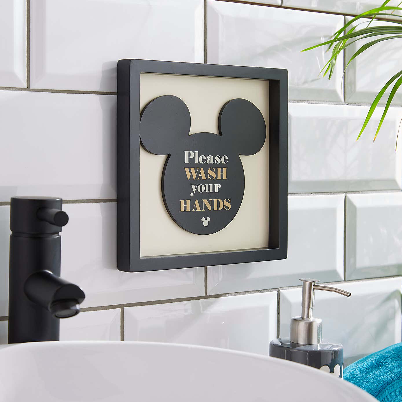 Disney Mickey Mouse Bathroom Sign
