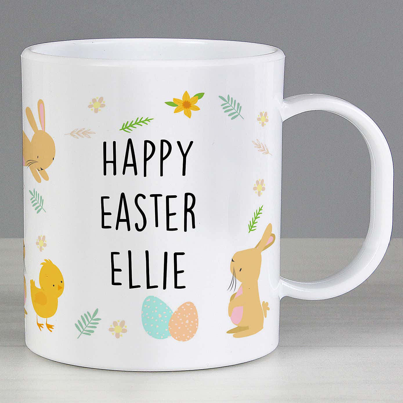 Personalised Easter Bunny Plastic Mug