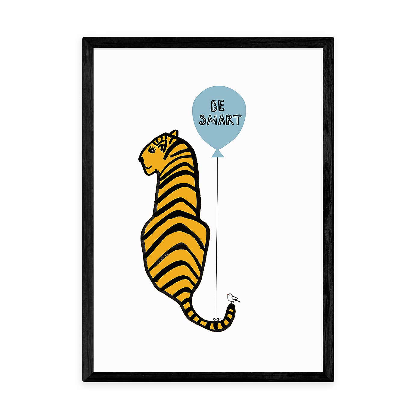East End Prints Be Smart Tiger Print