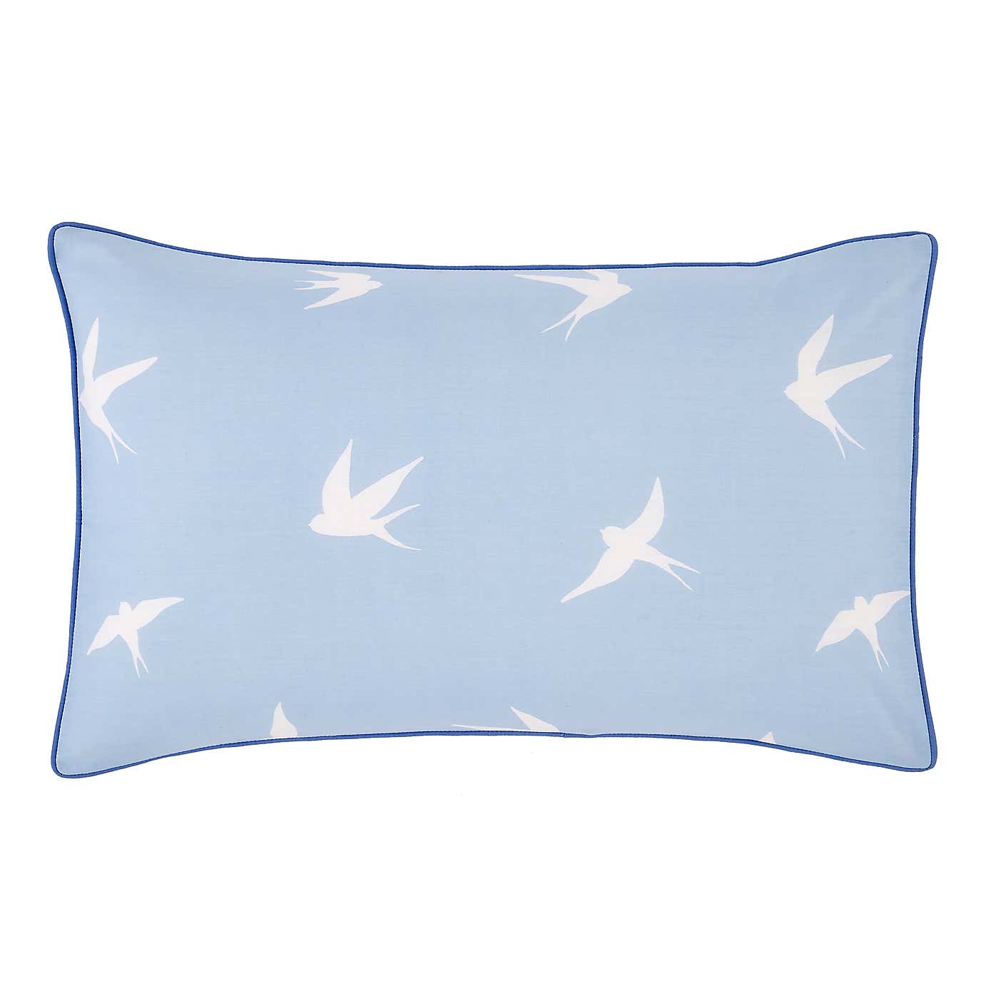 Coastal Birds Blue Reversible Duvet Cover and Pillowcase Set