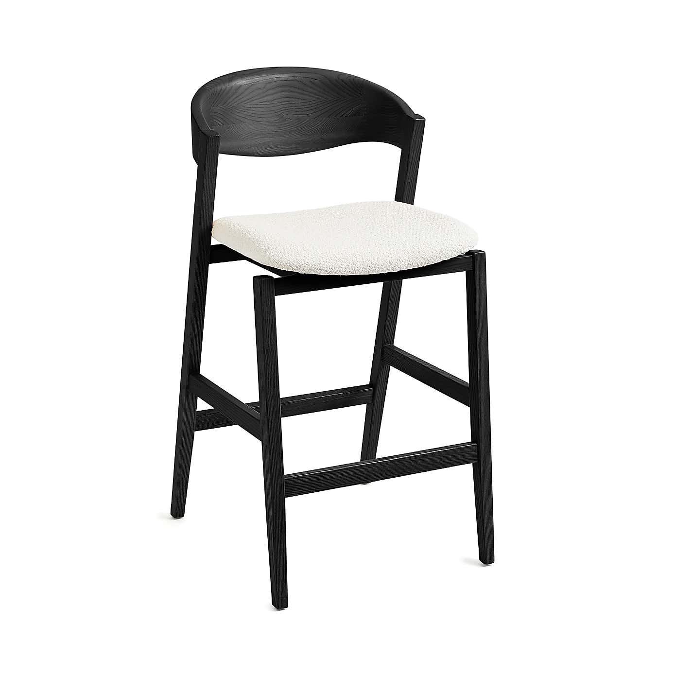 Oskar Boucle Bar Stool