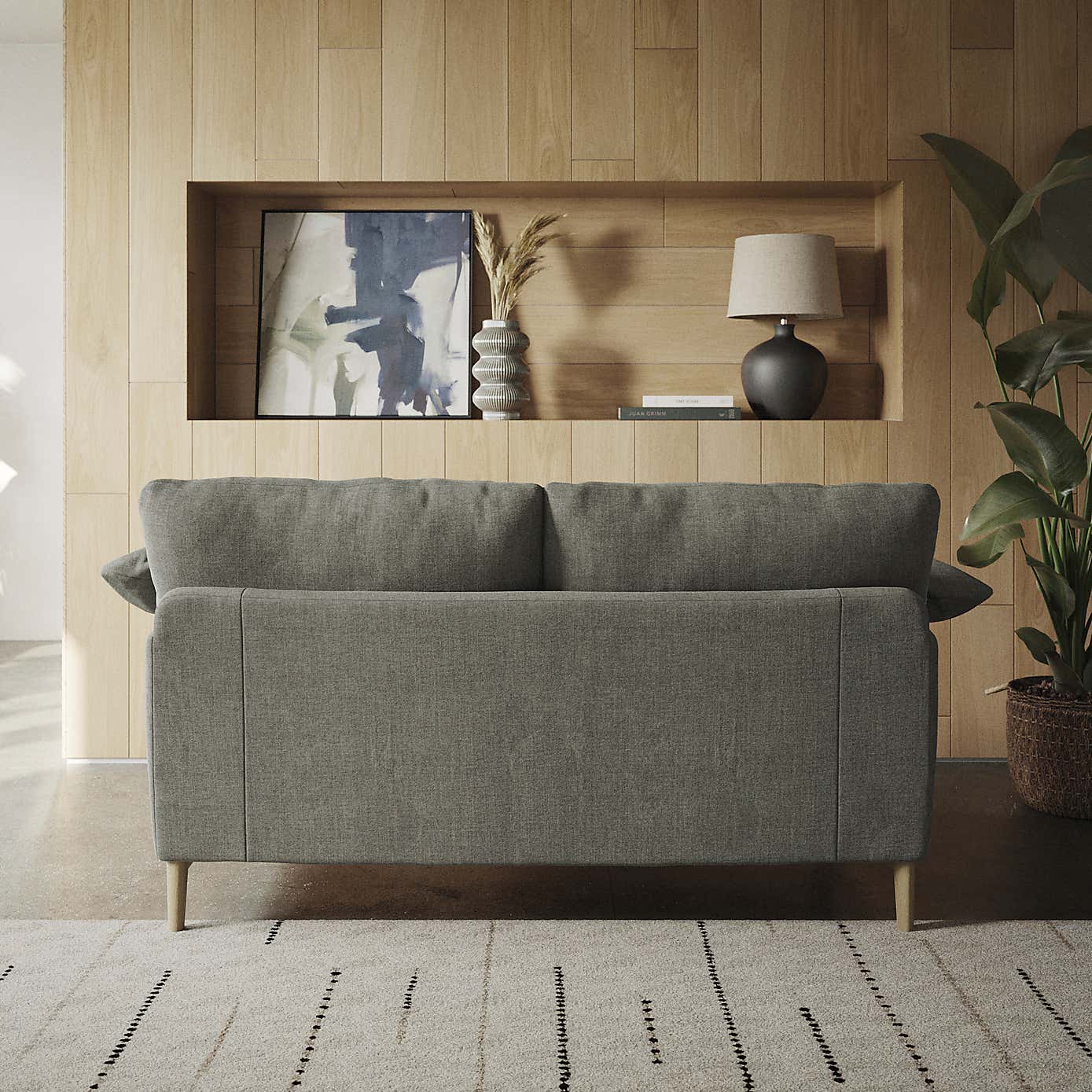 Hector Tonal Plush Chenille 2 Seater Sofa