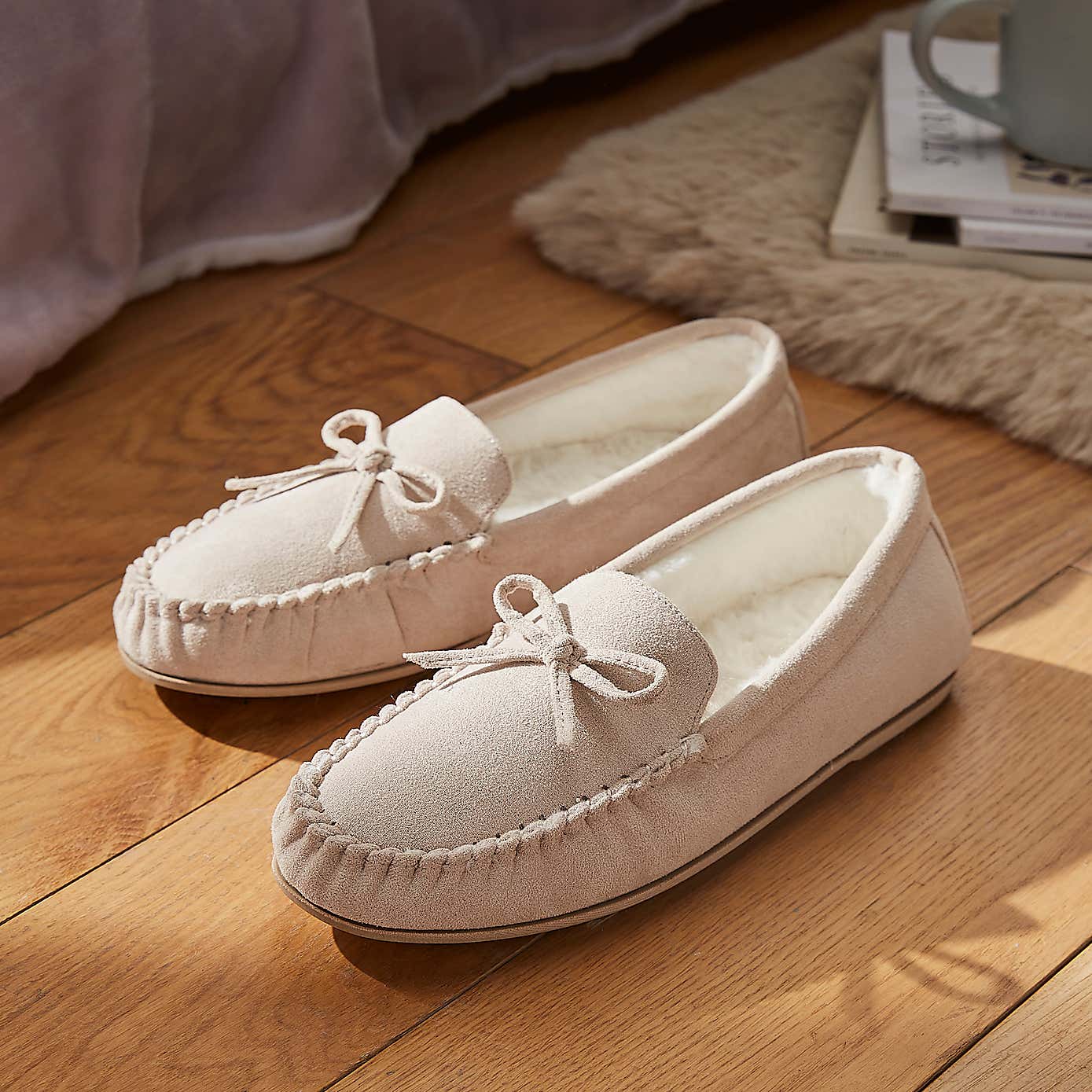 Ladies Suedette Moccasins